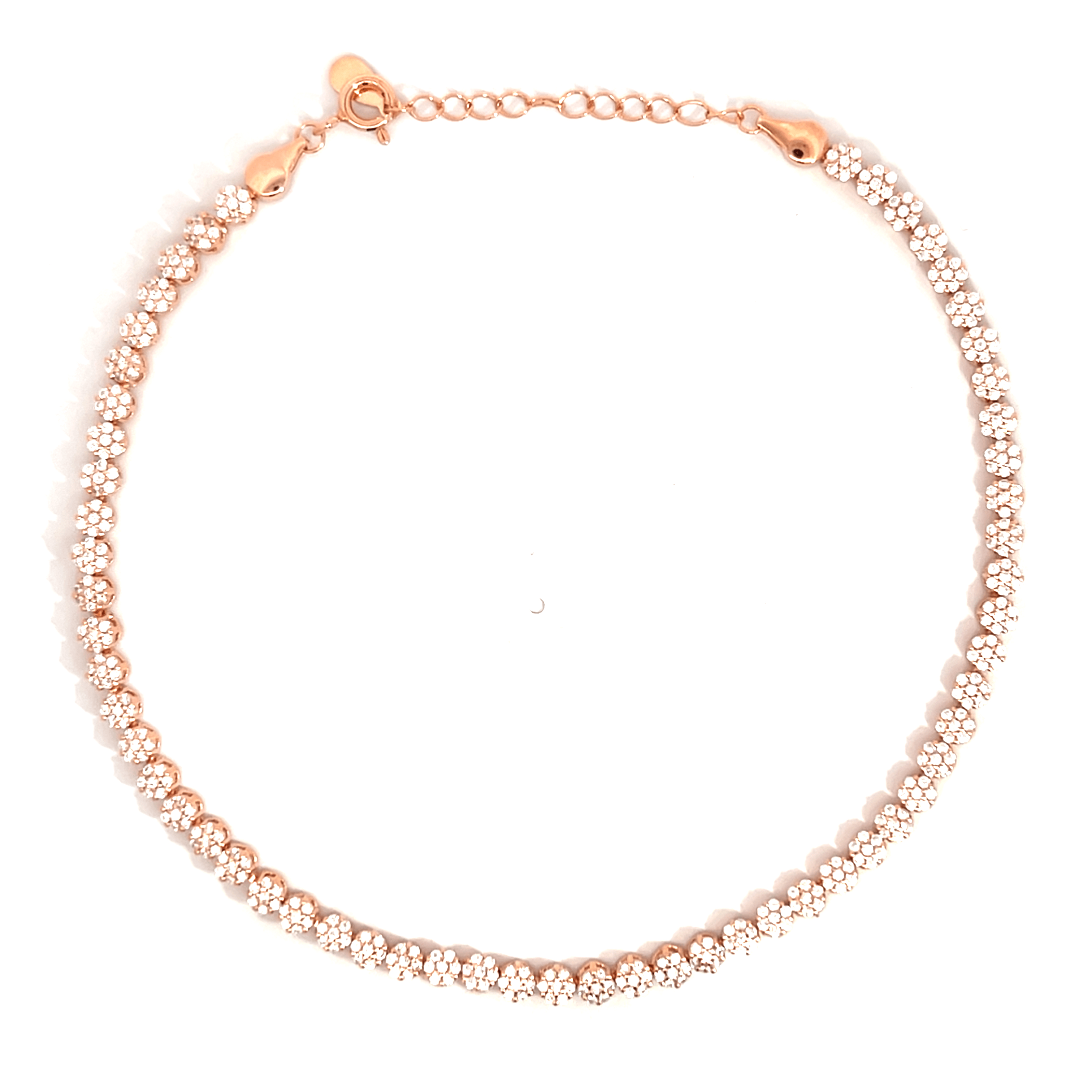 Purpleluck Rose Gold Sunset Shimmer Anklet elegant designer gift for women