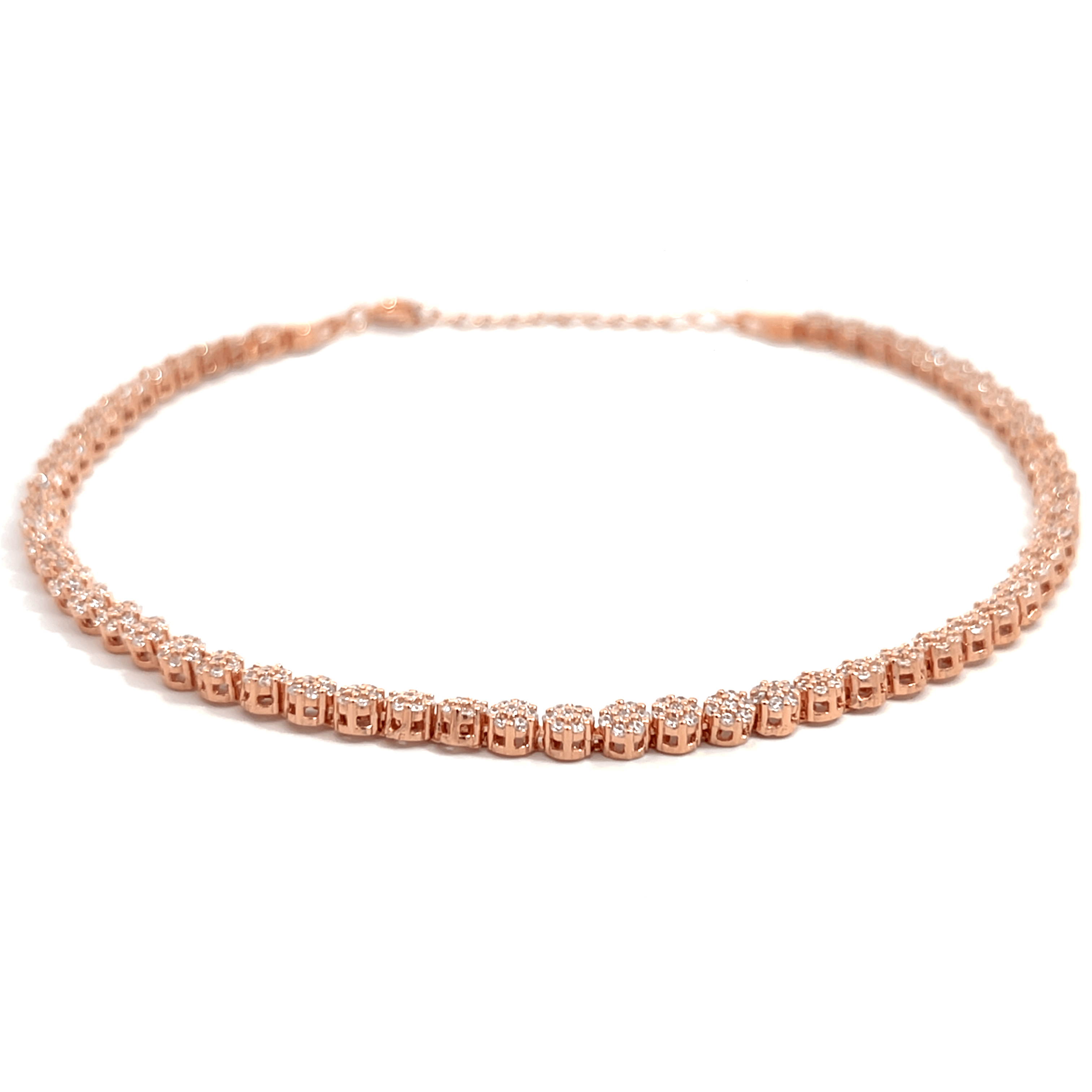 Purpleluck Rose Gold Sunset Shimmer Anklet elegant designer gift for women