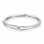 PurpleLuck Vanessa 925 Silver Bracelet. Dual sided festive wear bracelet for women and girls