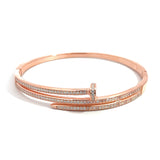 PurpleLuck- Rose Gold Nail Diamond Bracelet