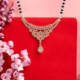 PurpleLuck Aavriti Rose Gold Mangalsutra. Sterling Silver jewellery for women and gift for wife