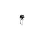 PurpleLuck Alia Oxidized Silver Nose Pin. Traditional minimal Indian Nose Jewelry