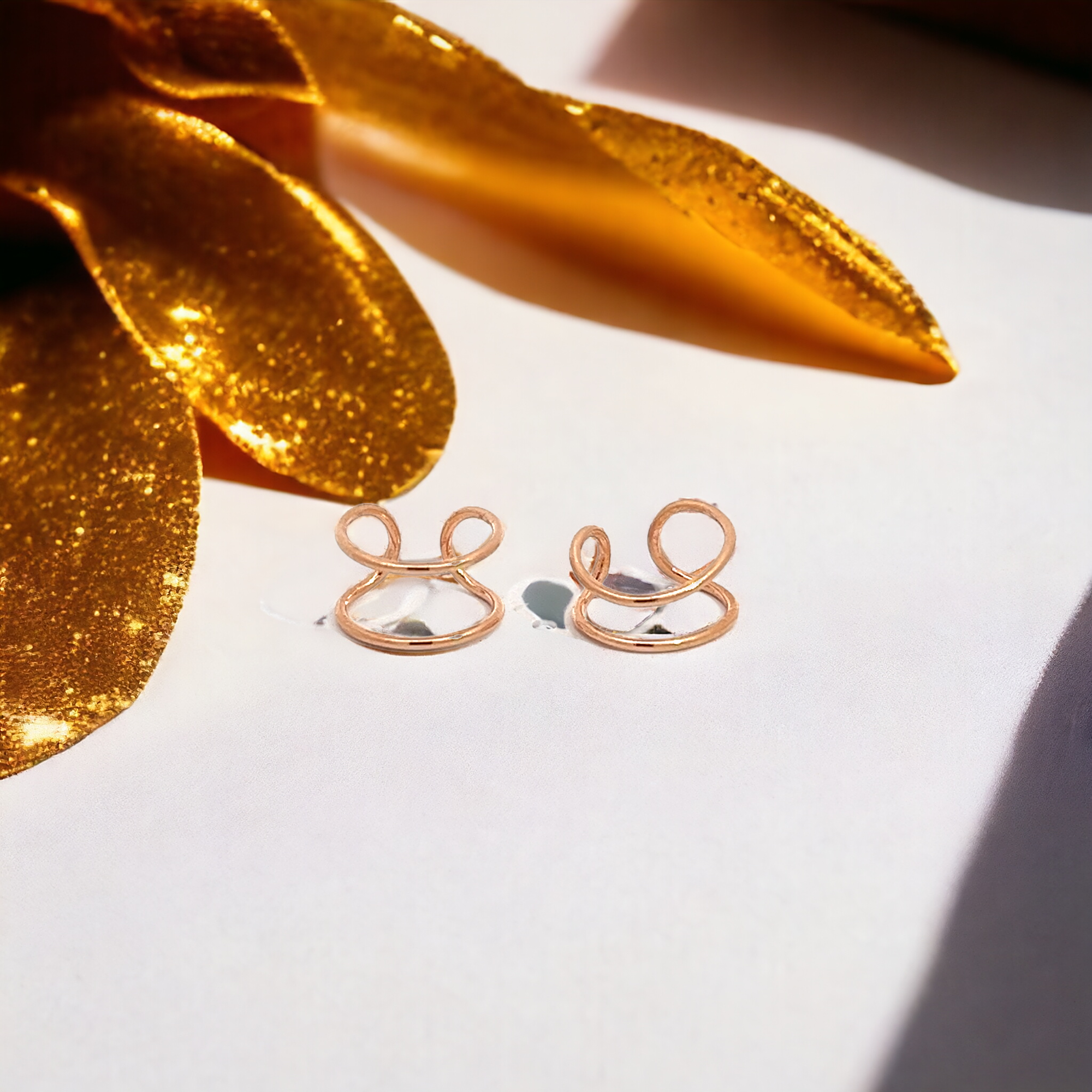 PurpleLuck Allison  Rose Gold Ear Cuffs