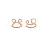 PurpleLuck Allison  Rose Gold Ear Cuffs