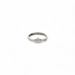 Purpleluck Angelina 925 Silver Ring. Trendy adjustable and simple daily wear ring for women and girls