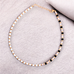 purpleluck Tri-Tone 925 Silver Bead Anklet for women and girls