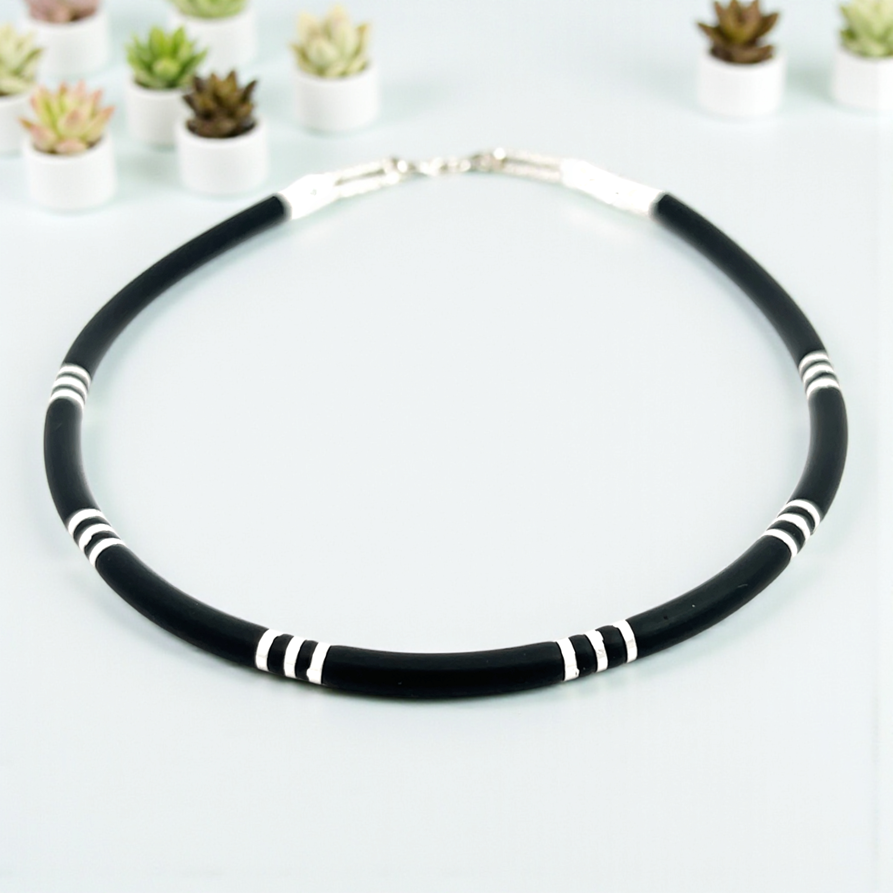 Purpleluck Twilight Grace 925 Silver Anklet traditional black anklet for women. Trendy and minimal anklet for daily wear