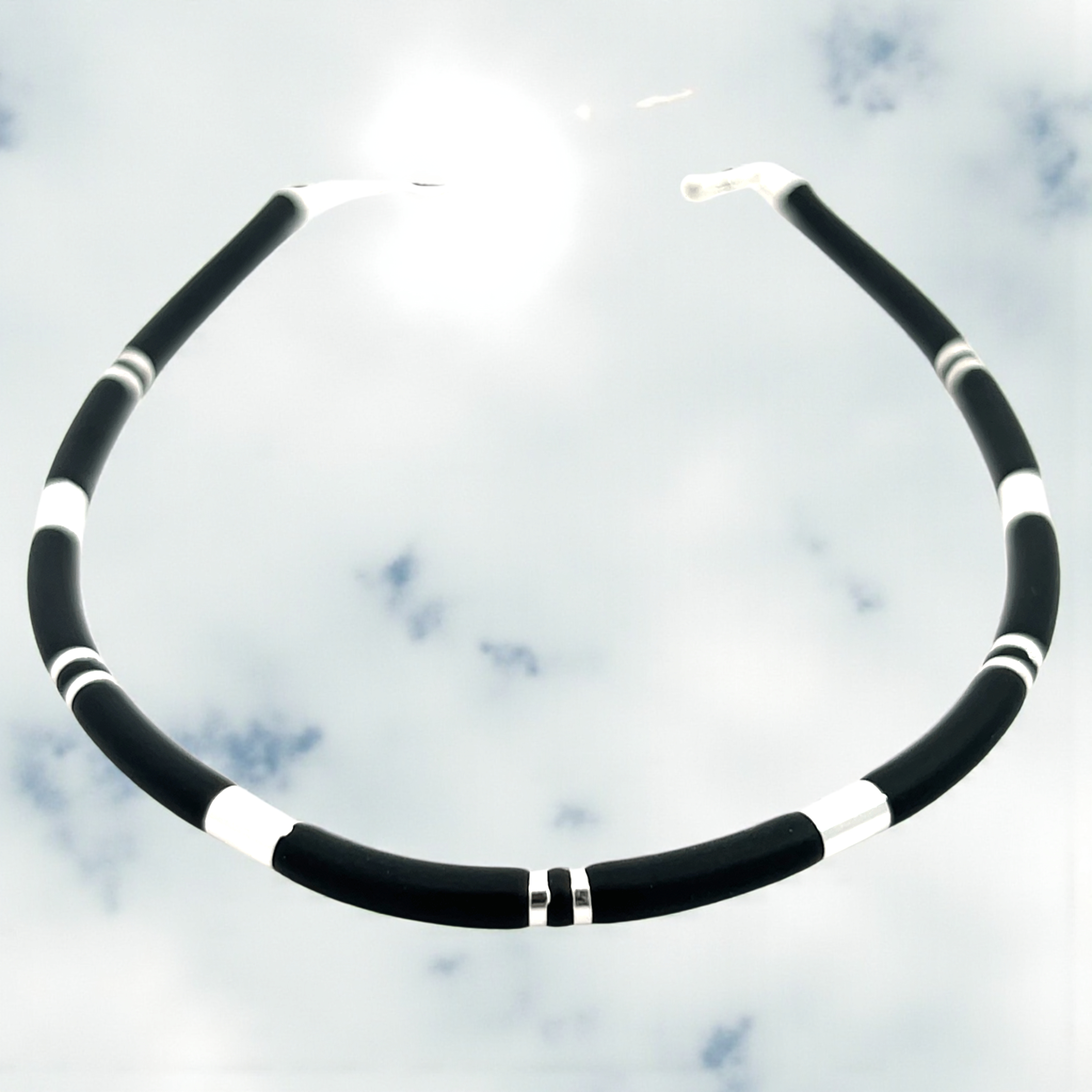 Purpleluck Shadow Muse 925 Silver Anklet traditional black anklet for women. Trendy and minimal anklet for daily wear