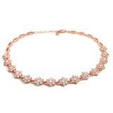 PurpleLuck Shimmering Floral 925 Silver Anklet trendy foot jewellery