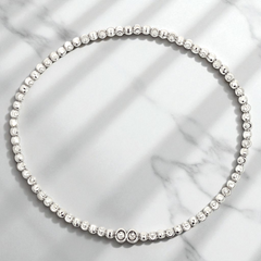 Italian 925 Silver Stretchable Anklet adjustbale modern ankle jewelry for girls and women