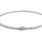 Italian 925 Silver Stretchable Anklet adjustable modern ankle jewelry for girls and women
