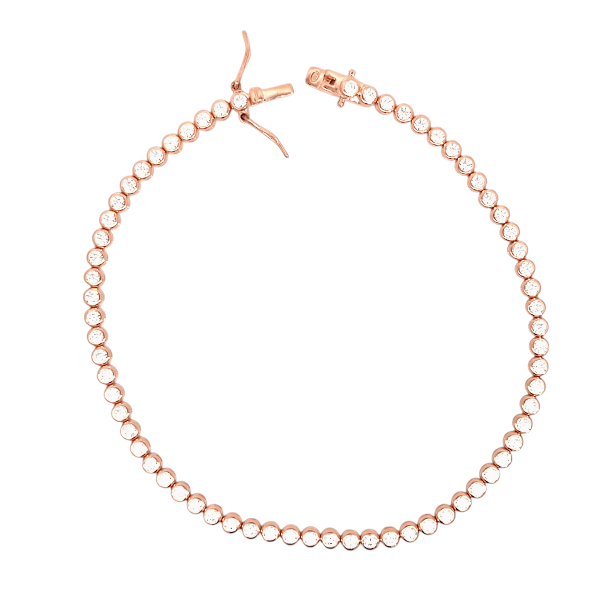 PurpleLuck Rose Gold Dainty Dewdrop Anklet