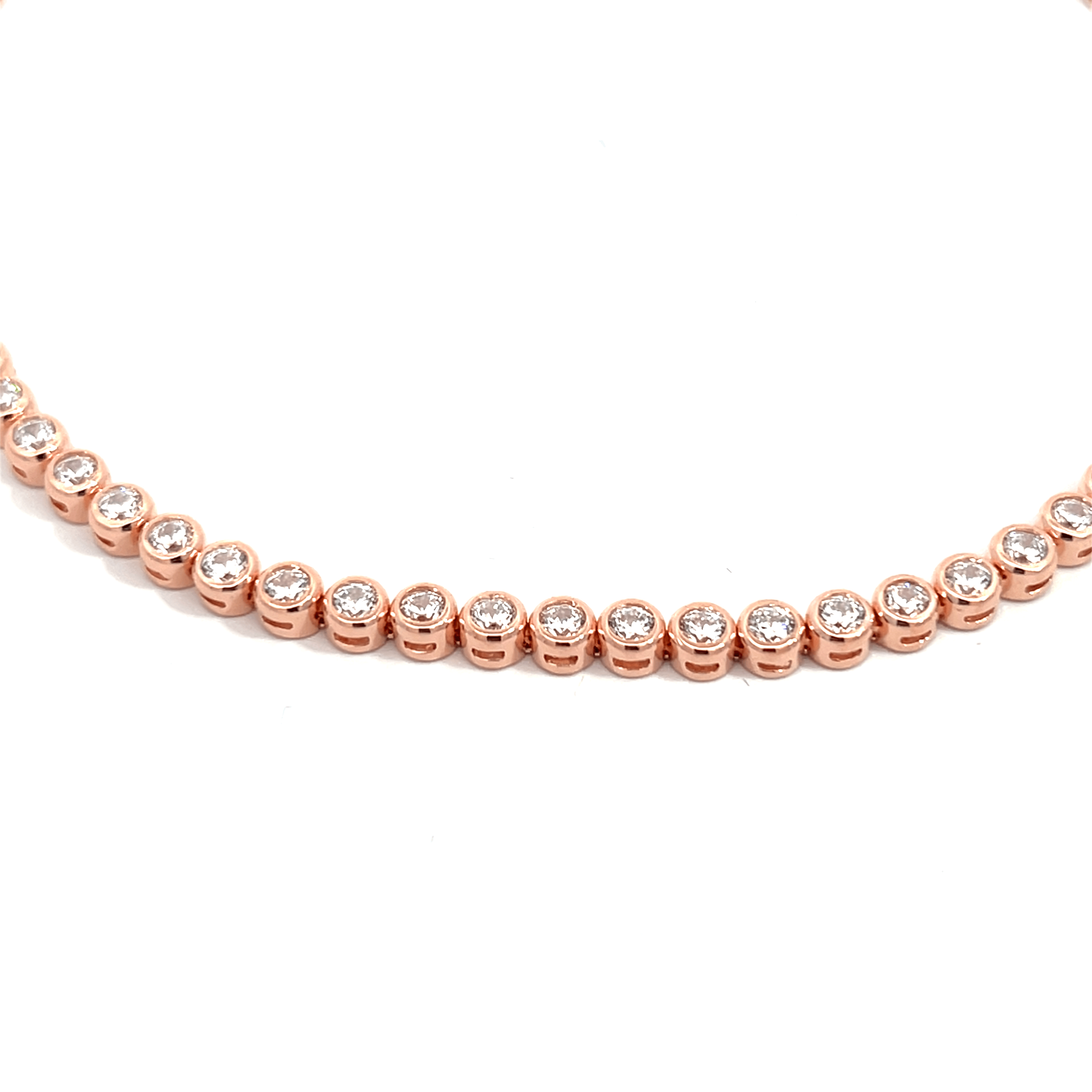 PurpleLuck Rose Gold Dainty Dewdrop Anklet. 925 Silver anklet for women-wedding wear