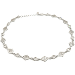 PurpleLuck 925 Silver Cosmic Prism Anklet festive wear traditional anklet