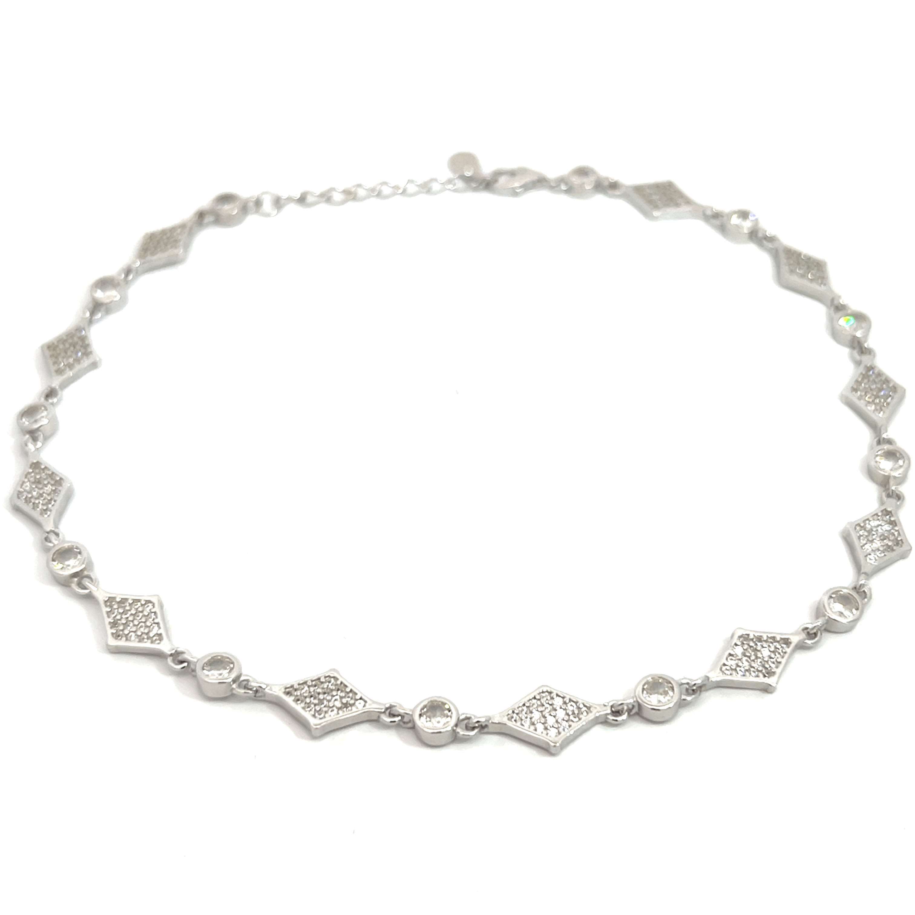 PurpleLuck 925 Silver Cosmic Prism Anklet festive wear traditional anklet