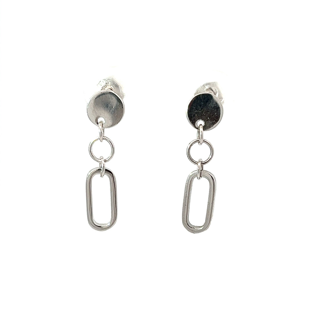 PurpleLuck Annette Silver Drop Earrings