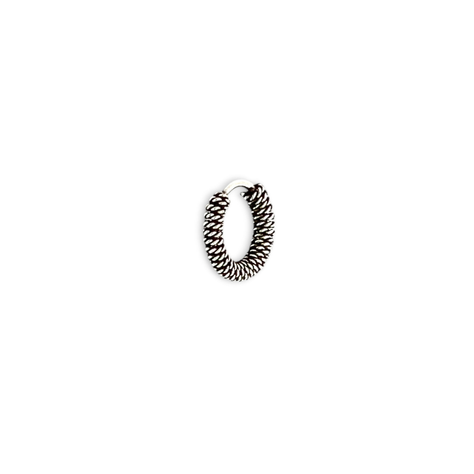PurpleLuck Asin Oxidized Silver Nose Pin for women and girls daily wear simple design in 925 Silver 