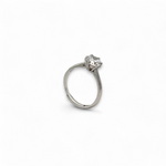 PurpleLuck Audrey 925 Silver Solitaire Ring Adjustable and Elegant ring Perfect for gifting and daily wear