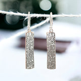 PurpleLuck Ayleen 925 Silver Bar Earrings for women perfect for gifting