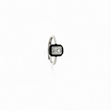 Purpleluck Eclipsed Elegance 925 Silver Ring for birthday gift for wife and girlfriend