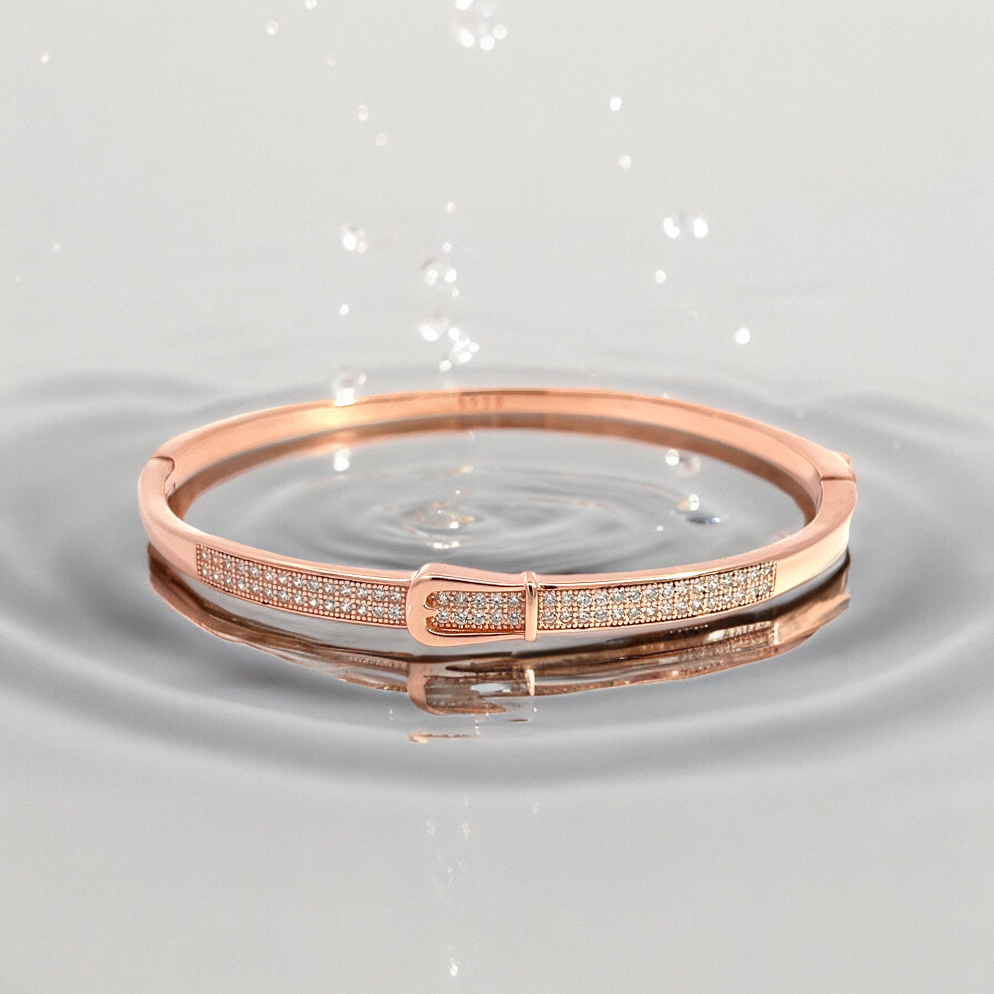 PurpleLuck Office Girl 925 Silver Diamond Bracelet. Dainty and charming bracelet for simple daily wear
