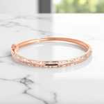 Purpleluck Rose Gold Lumiere Bracelet festive wear rose gold plated romantic gift for women