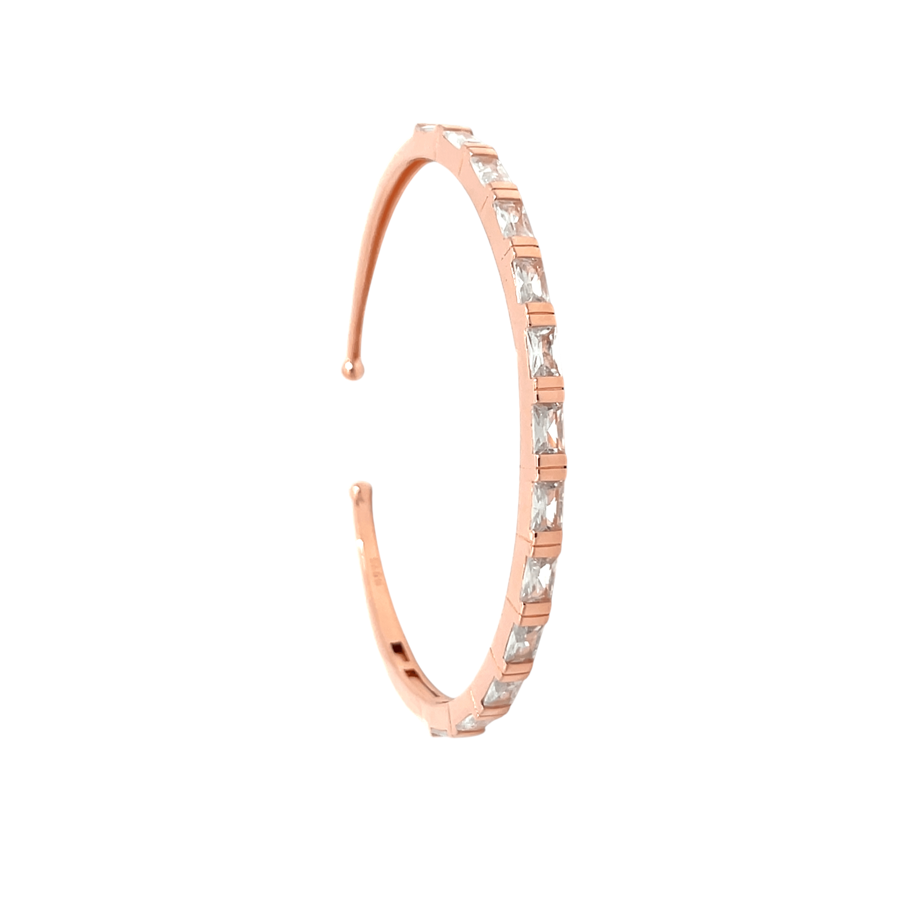 Purpleluck Eternity Glow 925 Silver Cuff traditional and trendy daily. wear bracelet. Modern Romantic gift 