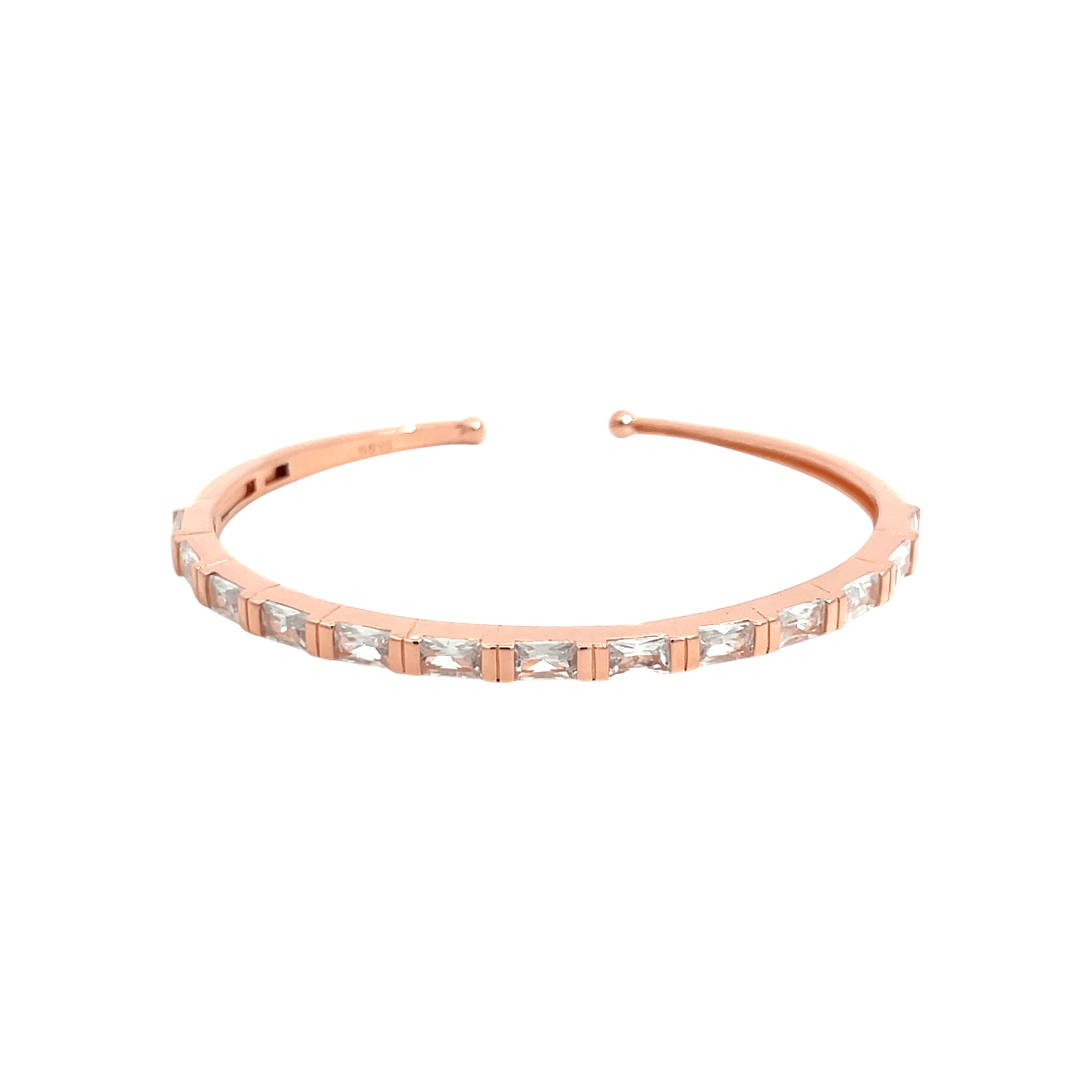 Purpleluck Eternity Glow 925 Silver Cuff traditional and trendy daily. wear bracelet. Modern Romantic gift 