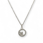 PurpleLuck Burning Flame Silver Necklace- Sterling Silver dainty gift for women and girls. Perfect for office and daily wear