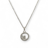 PurpleLuck Burning Flame Silver Necklace- Sterling Silver dainty gift for women and girls. Perfect for office and daily wear