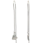 PurpleLuck Candice 925 Silver Thread Earrings for Birthday and Valentine Day gift for Girlfriend and Wife. Charm and elegant design
