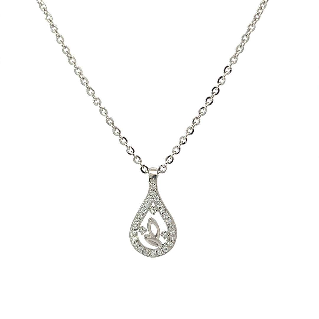 PurpleLuck Cara 925 Silver Pendant- Dainty and elegant everyday wear. Rakshabandhan, Wedding and Valentine day gift