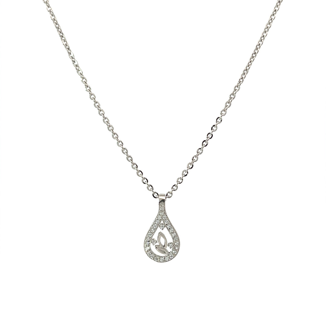 PurpleLuck Cara 925 Silver Pendant- Dainty and elegant everyday wear. Rakshabandhan, Wedding and Valentine day gift