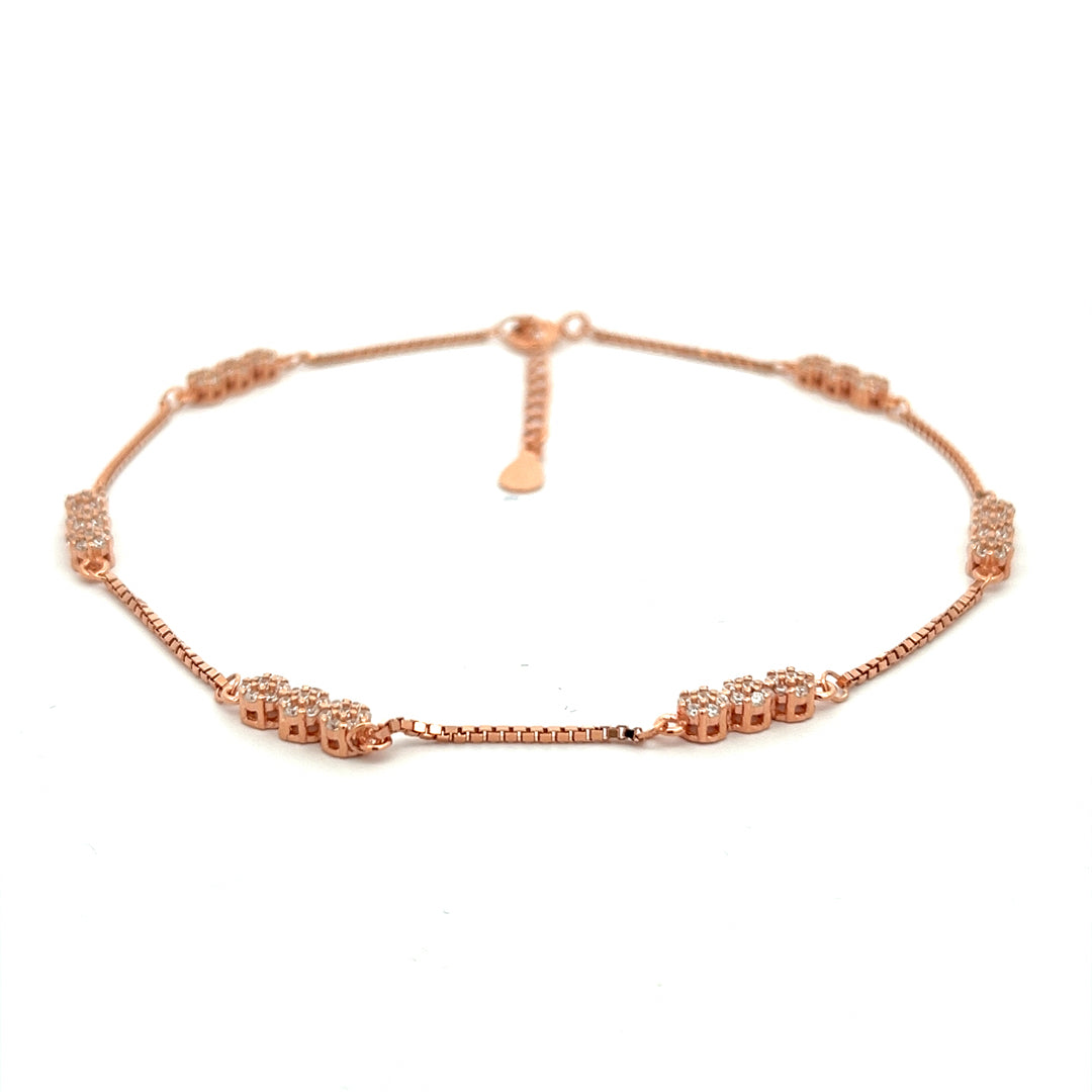 PurpleLuck Catherine Rose Gold Anklet