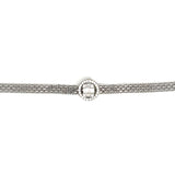 PurpleLuck Silver Ethereal Chain Bracelet. Women and girl Sterling Silver bracelet with chain design