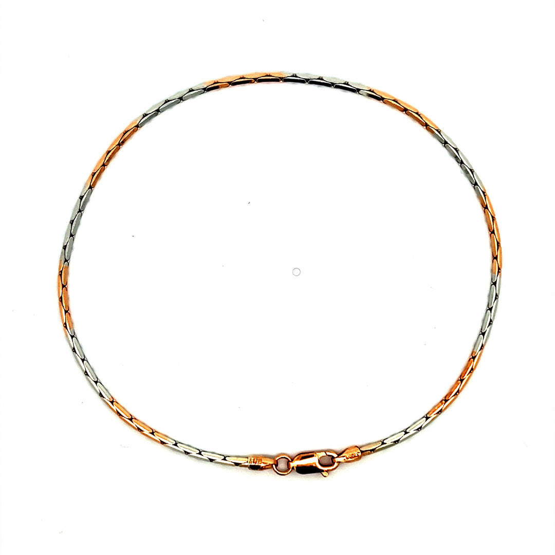 PurpleLuck Clara 925 Silver Italian Anklet. Simple and elegant daily wear ankle jewelry for women and girls