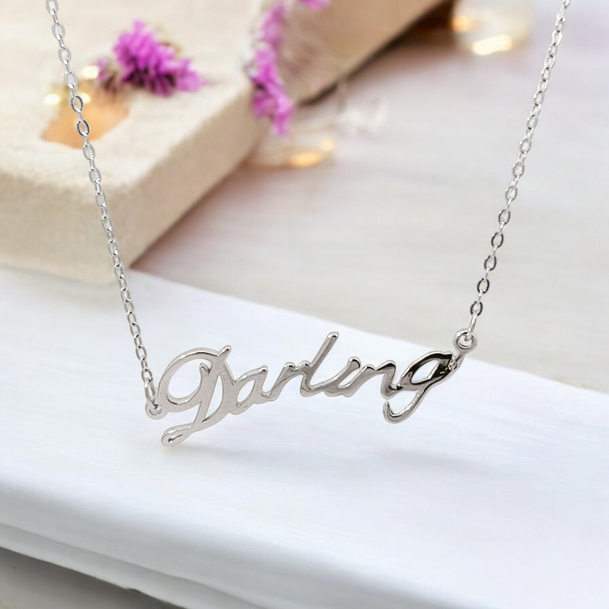 PurpleLuck Darling 925 Silver Pendant Simple and charming jewelry for women and girls
