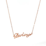 PurpleLuck Darling Rose Gold Pendant in rose gold plating for women and girls. Romantic gift for girlfriend and wife