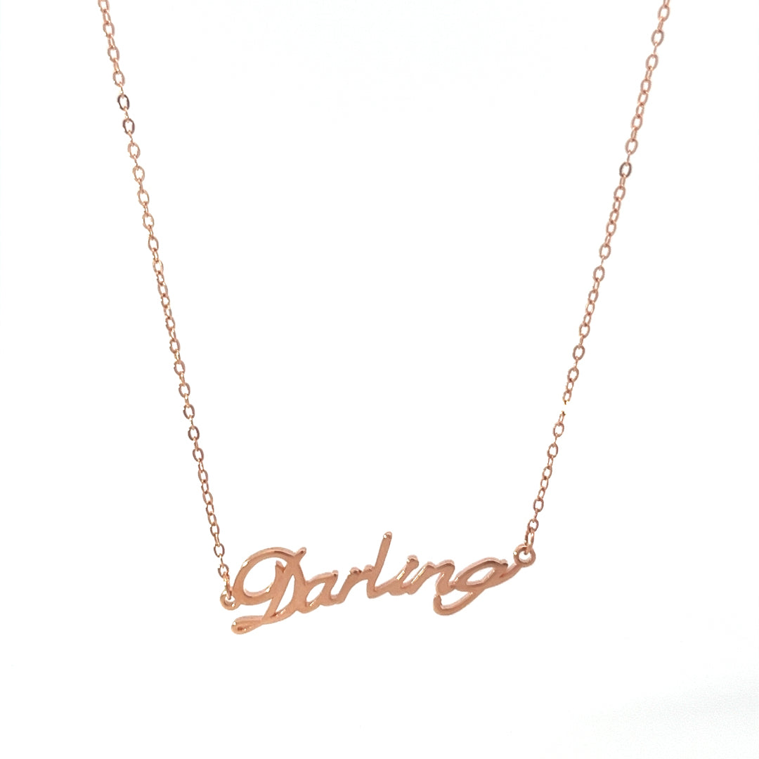 PurpleLuck Darling Rose Gold Pendant