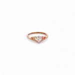 PurpleLuck Diana Rose Gold Crown Ring. Sterling Silver charm ring for girls and women Perfect gift for Birthday, Valentines day and anniversary for girlfriend and wife