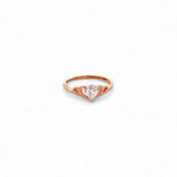 PurpleLuck Diana Rose Gold Crown Ring. Sterling Silver charm ring for girls and women Perfect gift for Birthday, Valentines day and anniversary for girlfriend and wife