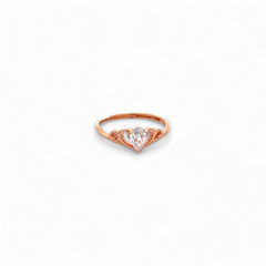 PurpleLuck Diana Rose Gold Crown Ring. Sterling Silver charm ring for girls and women Perfect gift for Birthday, Valentines day and anniversary for girlfriend and wife