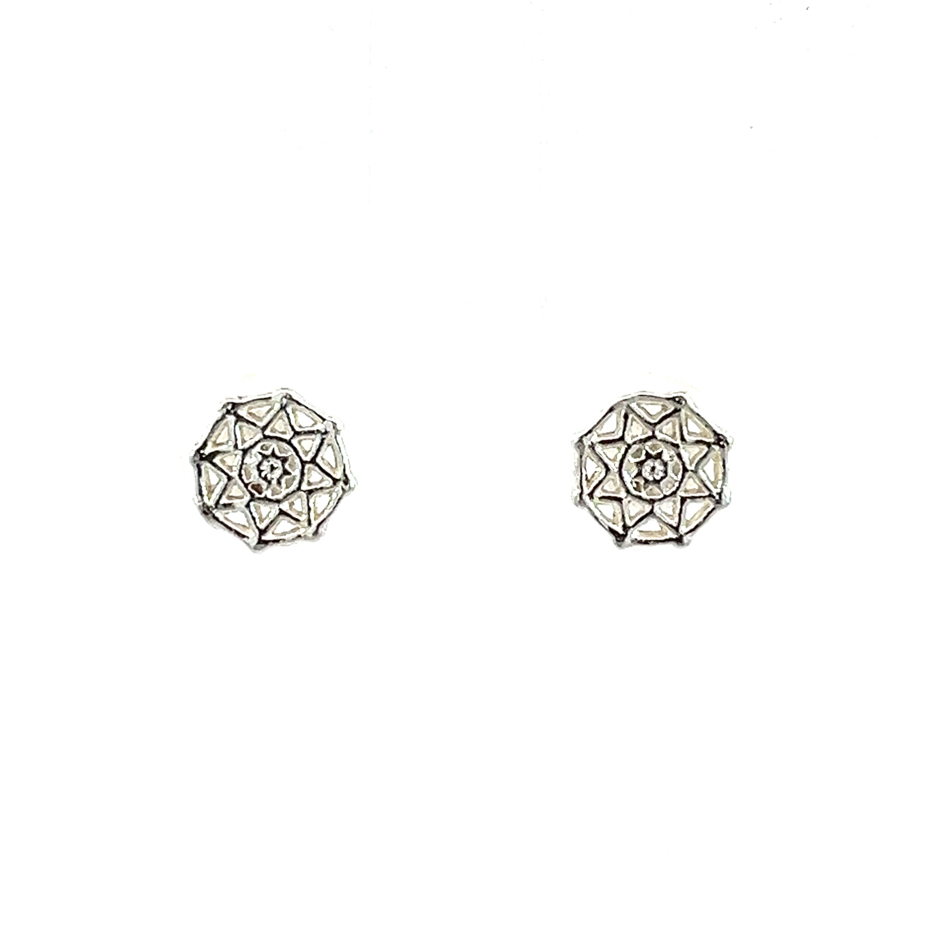 PurpleLuck Dreamcatcher 925 Silver earrings. Stud earrings for girls gifting- simple daily wear
