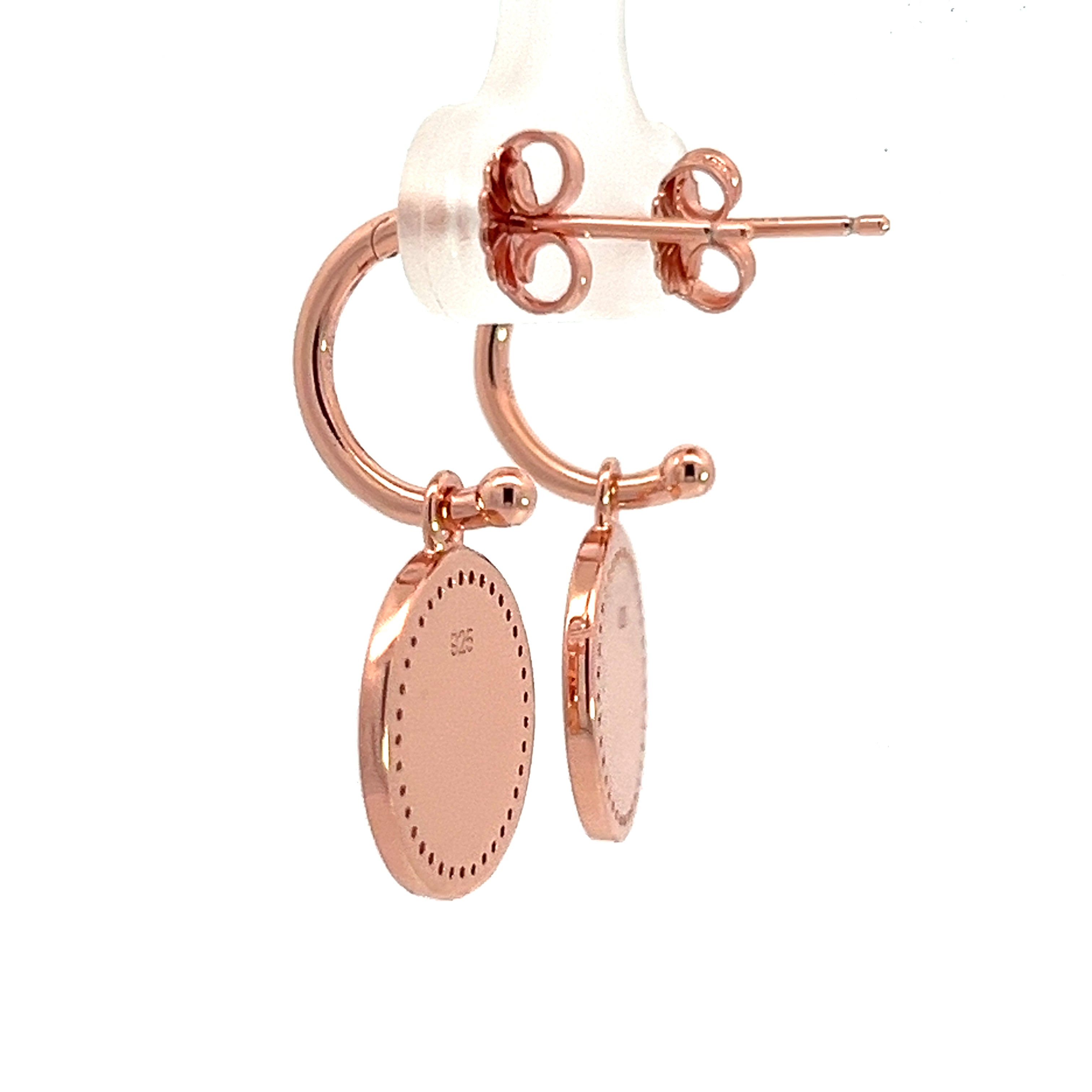 PurpleLuck- Aphrodite Rose Gold Coin Earrings