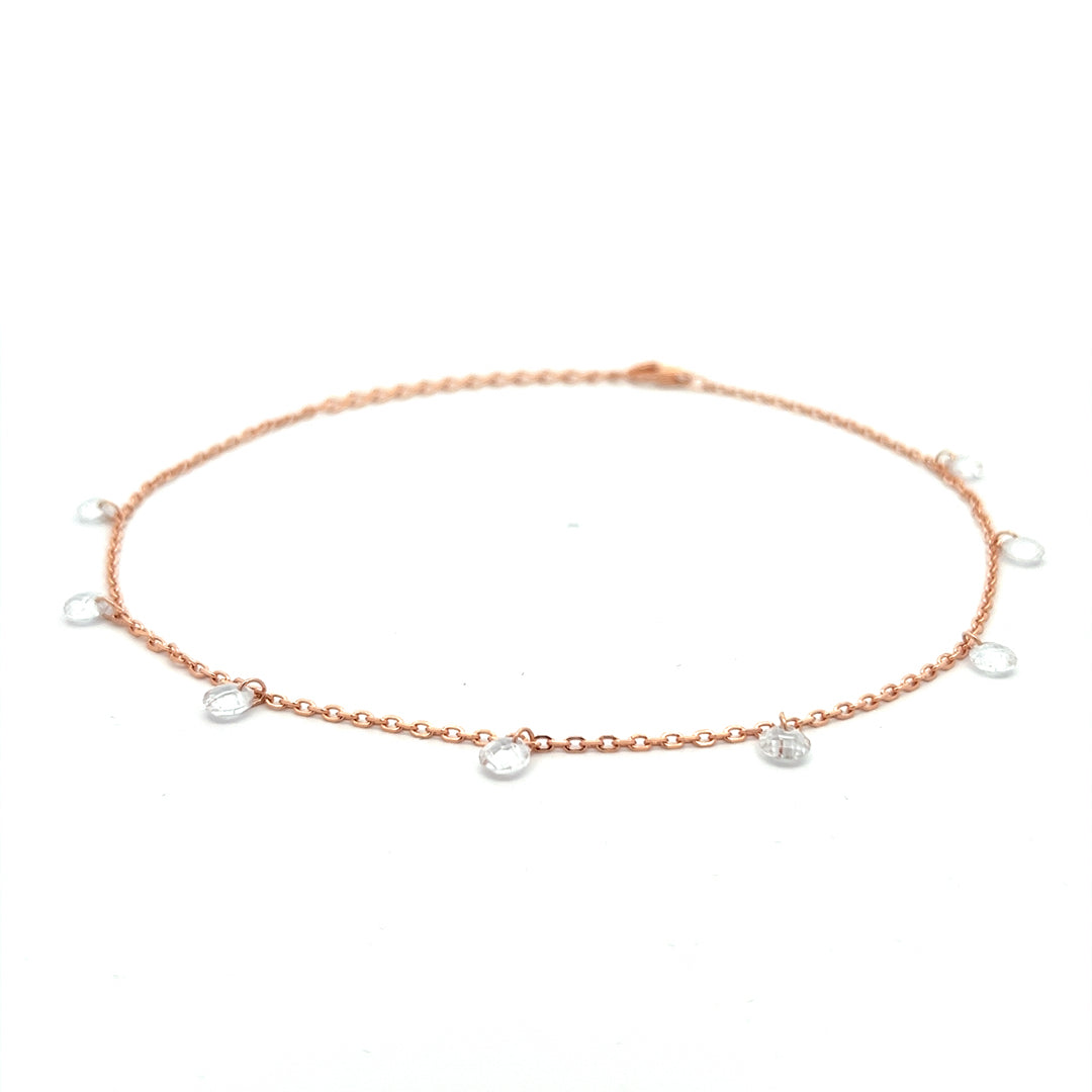 PurpleLuck Elektra Rose Gold Queen Anklet