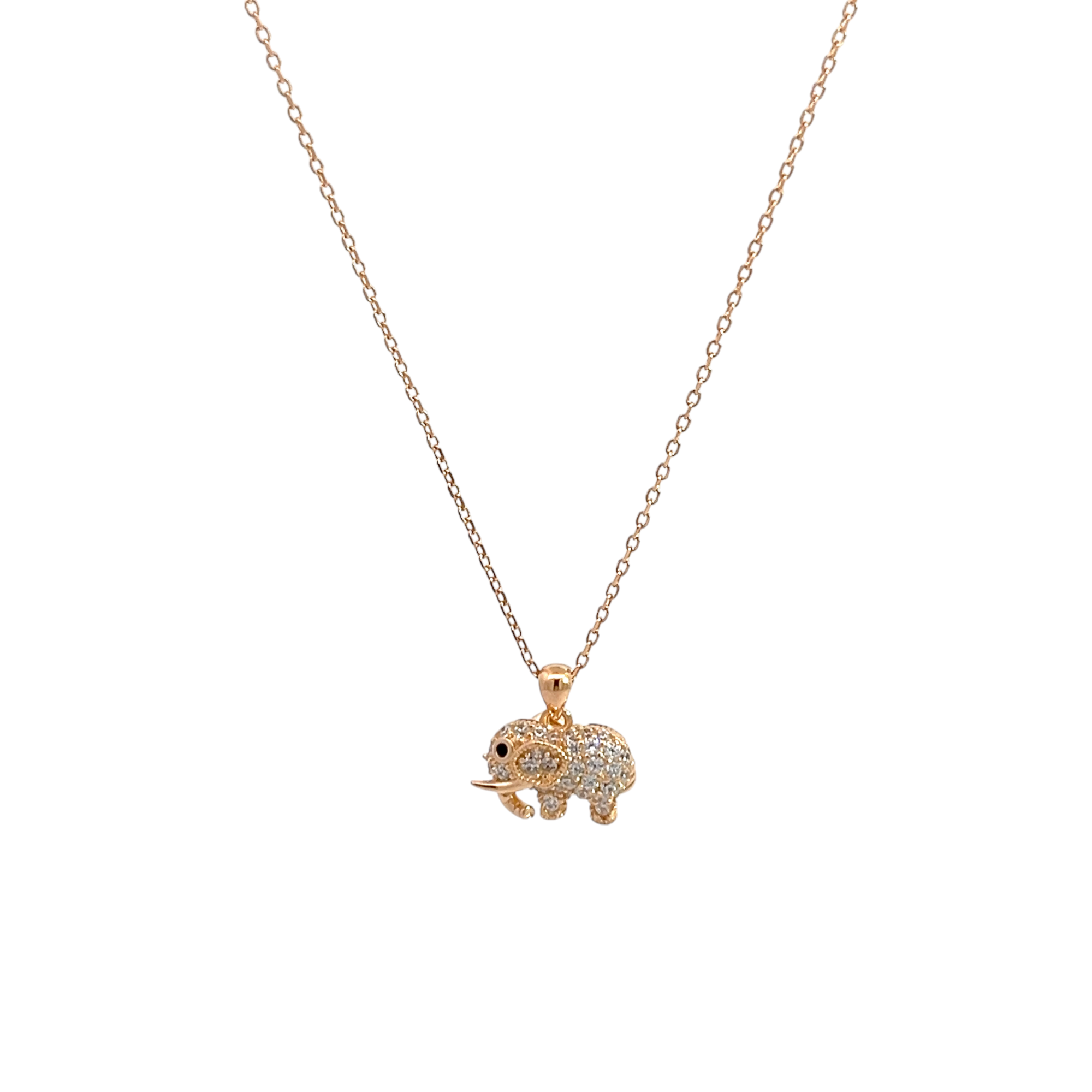 PurpleLuck Charming 925 Silver Elephant  Pendant dainty designer pendant for gifting