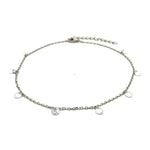 PurpleLuck Ellen Silver Queen Anklet