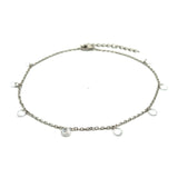 PurpleLuck Ellen Silver Queen Anklet
