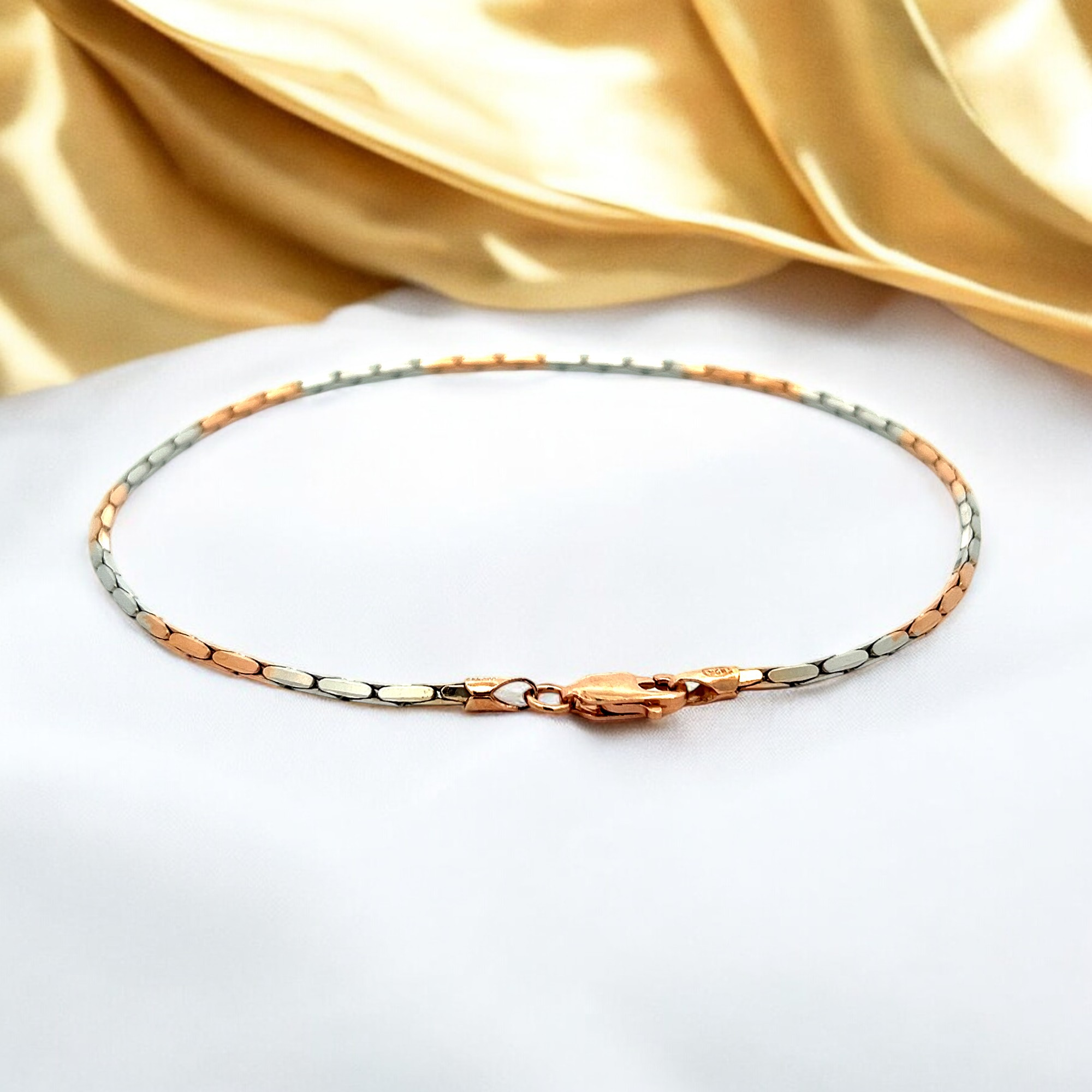 Elsa 925 Silver Gold Plated Italian Bracelet minimal style bracelet perfect for gifting