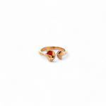 PurpleLuck Emma Rose Gold Ring. Sterling Silver daily wear elegant adjustbale ring for women and girls. Perfect for Romantic gift for girlfriend